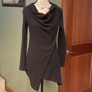 Marc New York Charcoal Asymmetrical Top, Size S